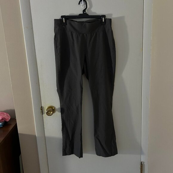 Chadwick's of Boston Gray Bi-Stretch Pull on Straight Leg Pants - Picture 1 of 4